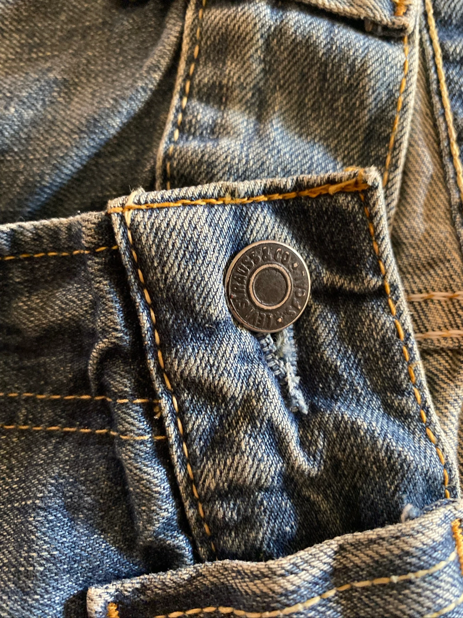 Calça jeans Levi’s 506 W32 L34 azul denim corte reto vintage masculina – photo 5